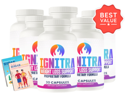 Ignitra bottles and bonus books